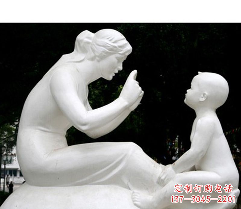福建中领雕塑,创造传统的母爱石雕