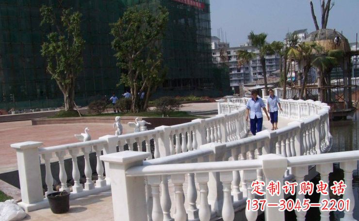 福建美轮美奂的汉白玉欧式栏杆雕塑