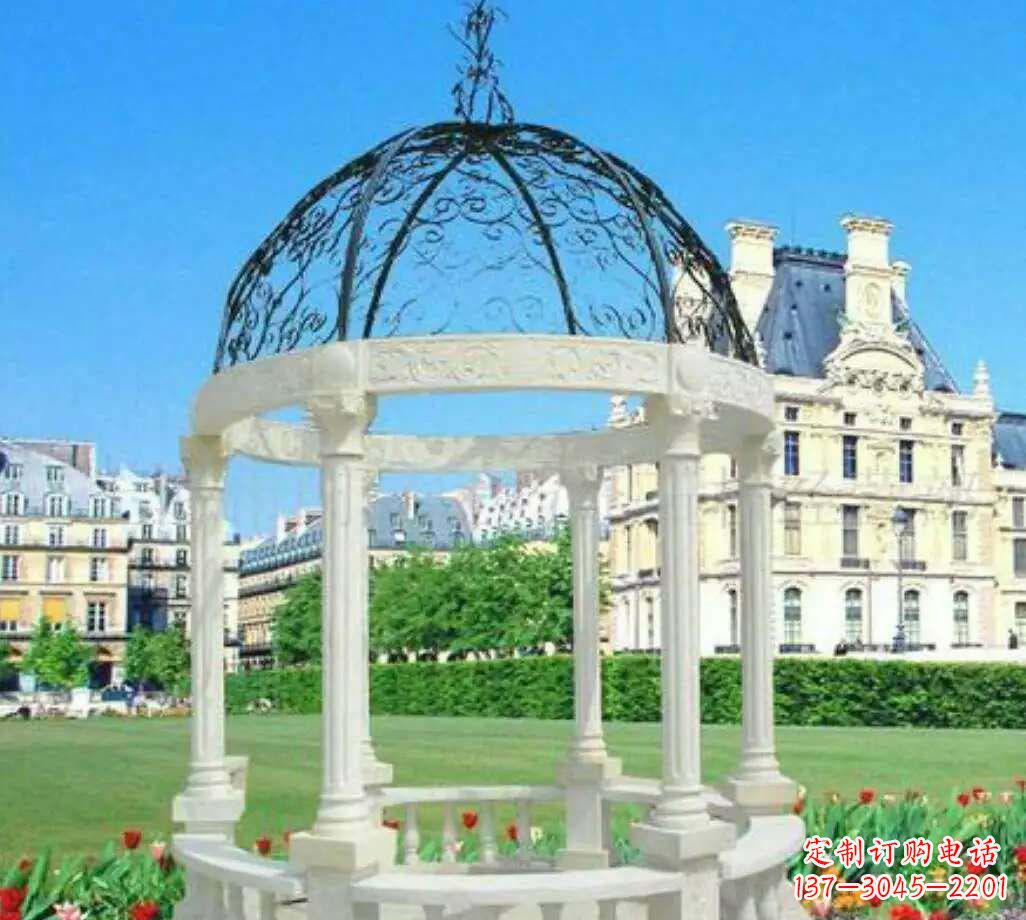 福建汉白玉欧式雕塑凉亭,搭建完美凉夏