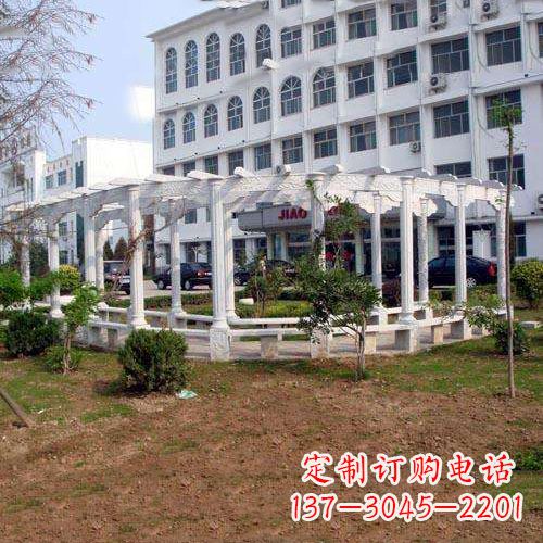 福建汉白玉雕花架,完美融合欧式石雕