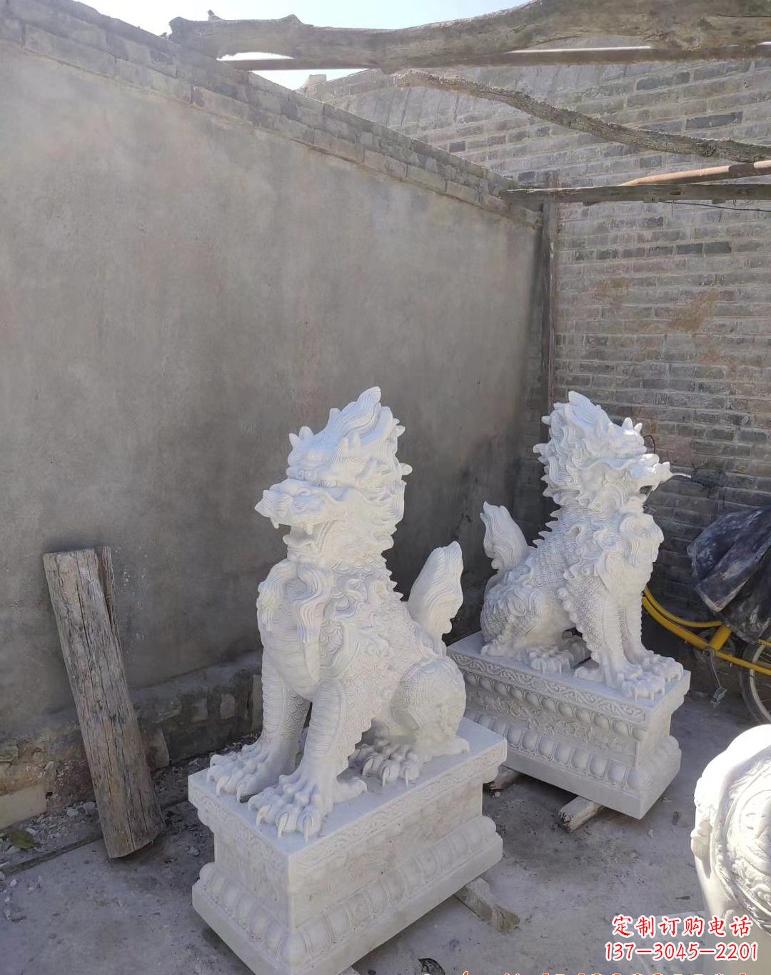 福建得心应手——精美绝伦的汉白玉麒麟雕塑