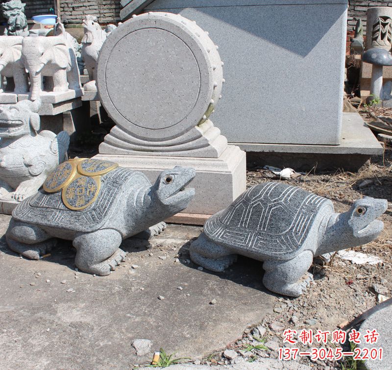 福建质朴弥足细节的乌龟雕塑