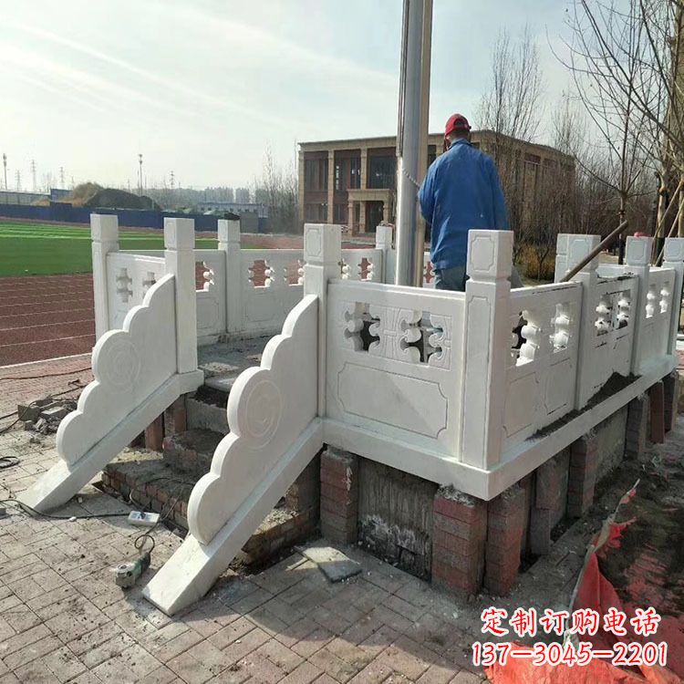 福建汉白玉石雕升旗台国旗台
