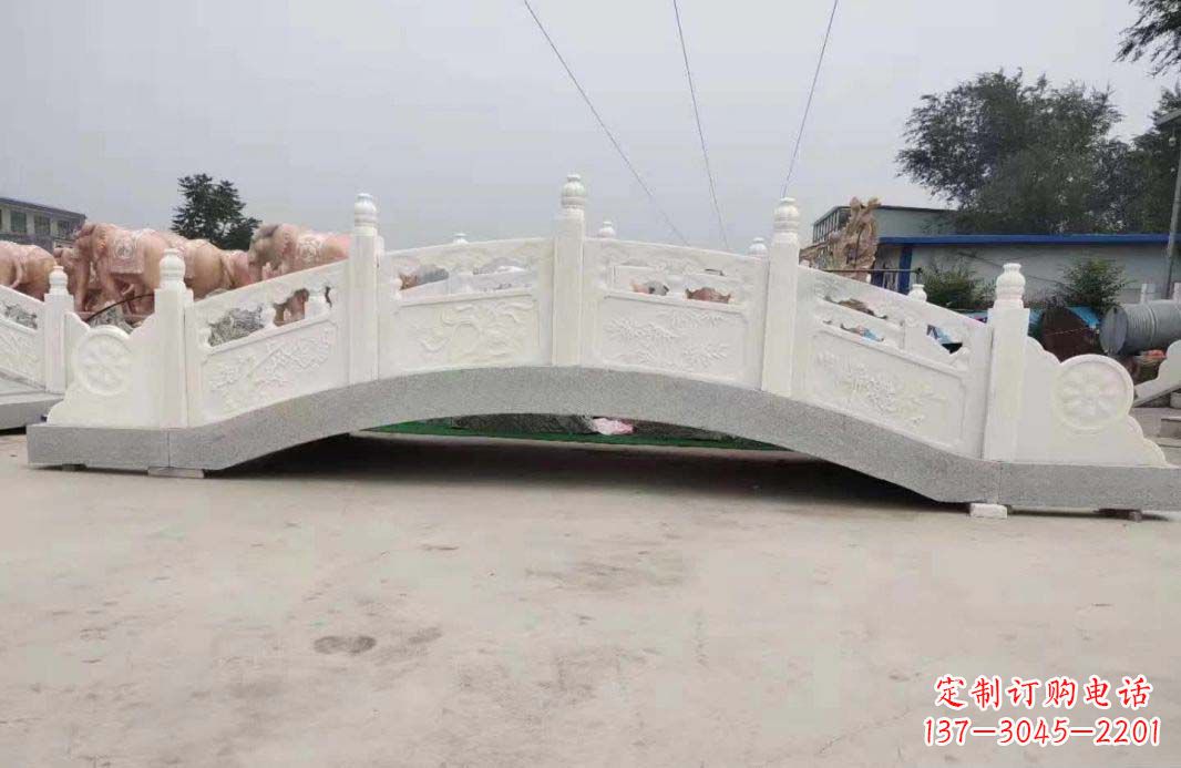 福建汉白玉石桥雕刻,高雅与和谐的完美结合