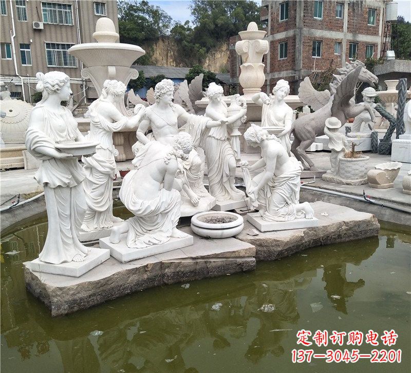 福建精美绝伦,众宁芙侍奉阿波罗雕塑