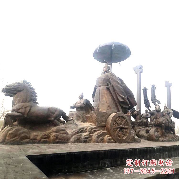 福建中国历史传奇汉武帝铜雕塑