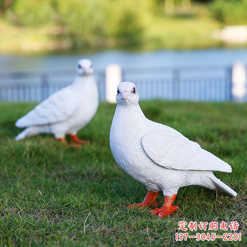 福建和平鸽与少女雕塑