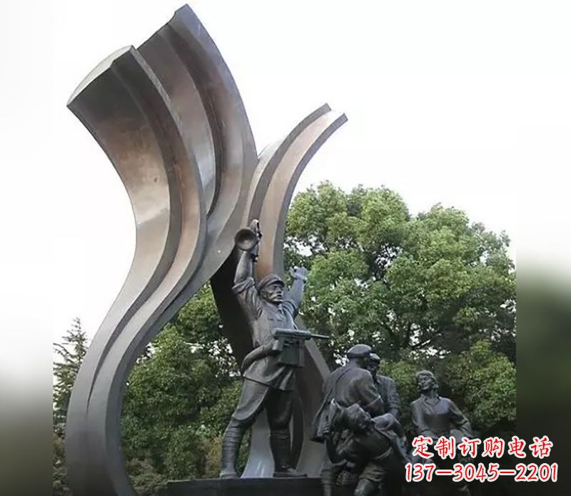 福建红军英烈雕塑,永记中国英雄