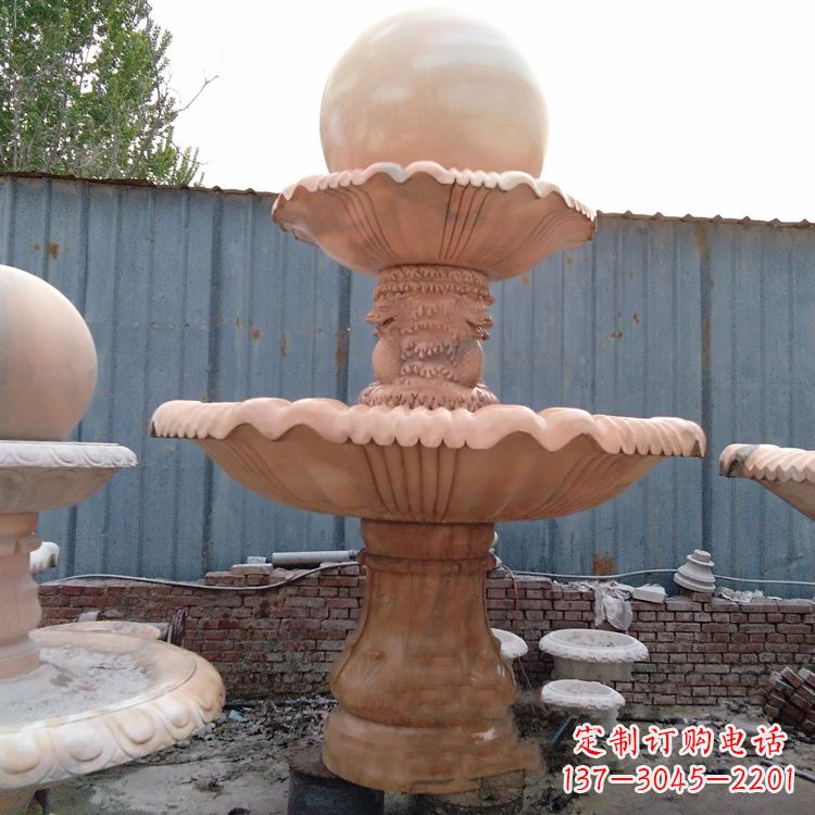 福建红色风水球