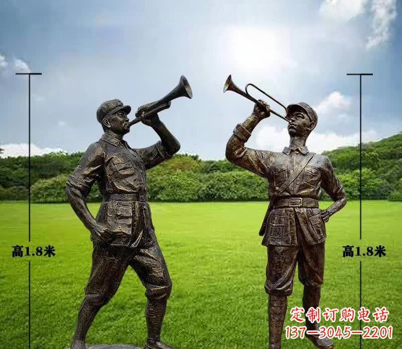 福建红色文化经典——红军铜雕