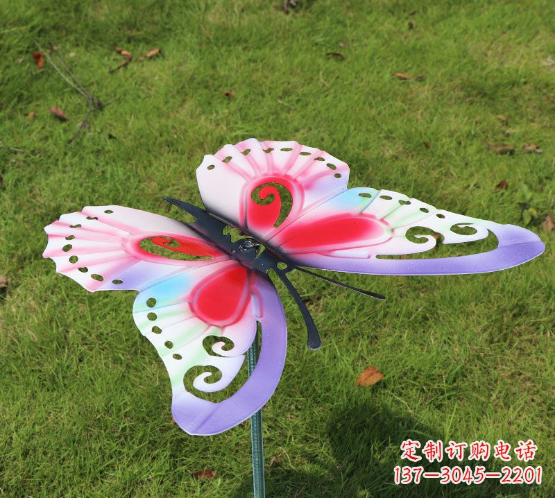 福建红紫色不锈钢蝴蝶雕塑,给你一片天空