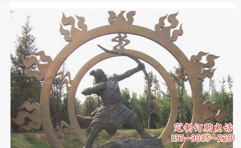 福建专业定制后羿雕塑,完美彰显人物神韵