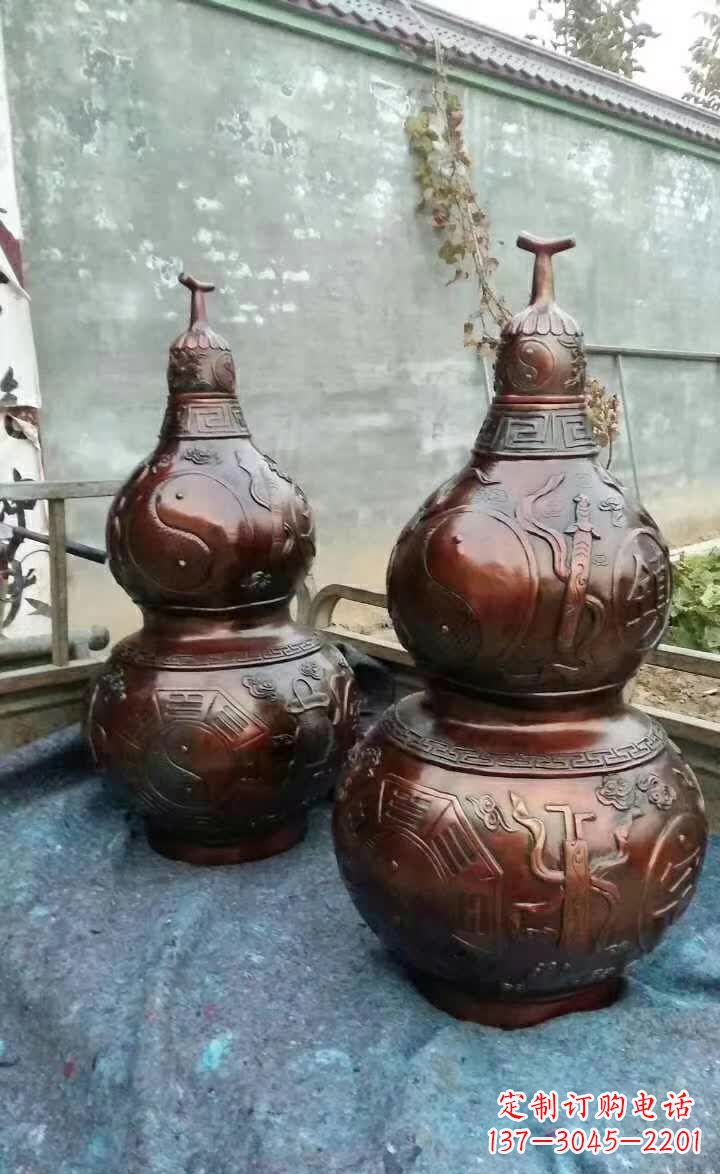 福建葫芦雕塑,精致艺术佳作