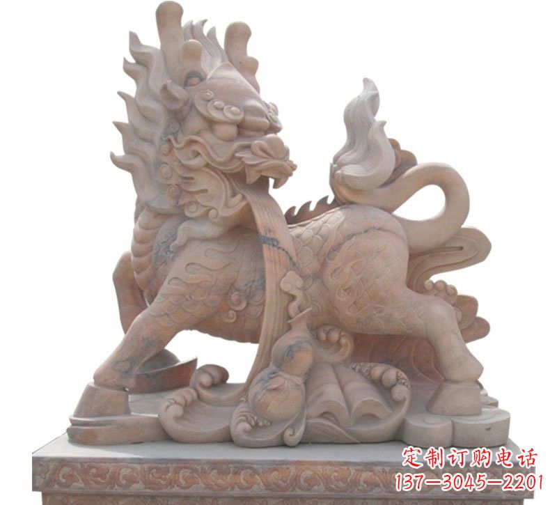 福建魅力十足的麒麟石雕