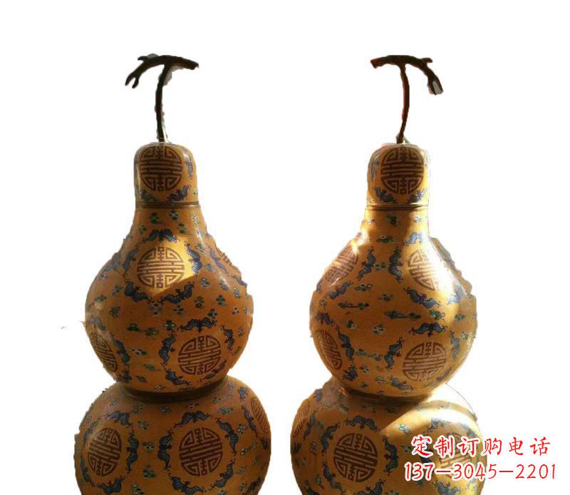 福建传统文化精美葫芦铜雕