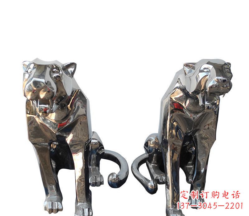 福建中领雕塑专业制作室外豹子雕塑