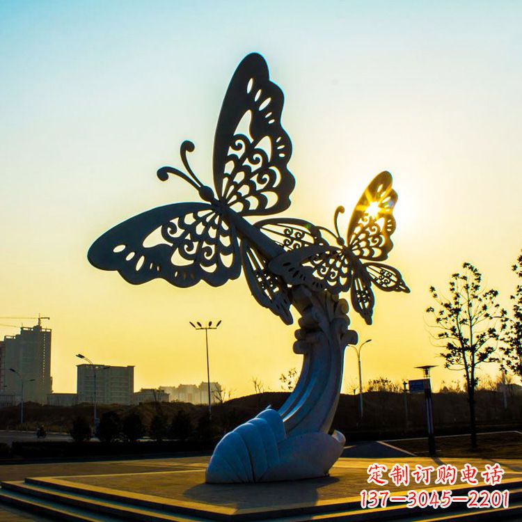 福建铸造不锈钢蝴蝶雕塑