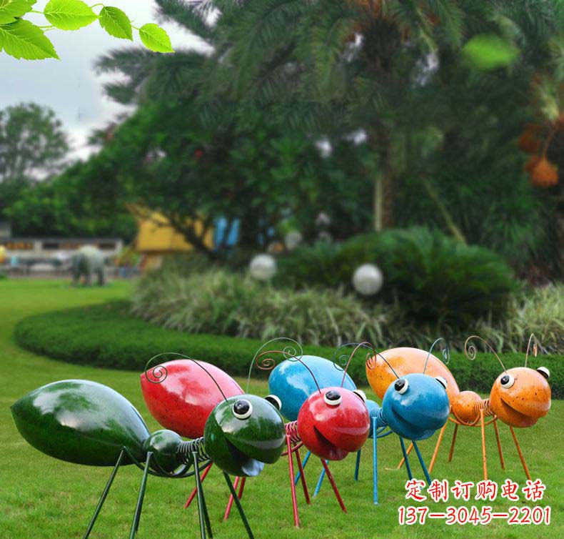 福建迷人的彩色蚂蚁雕塑,精美装饰你的家园