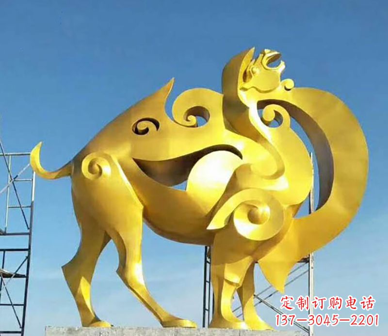 福建户外骆驼雕塑