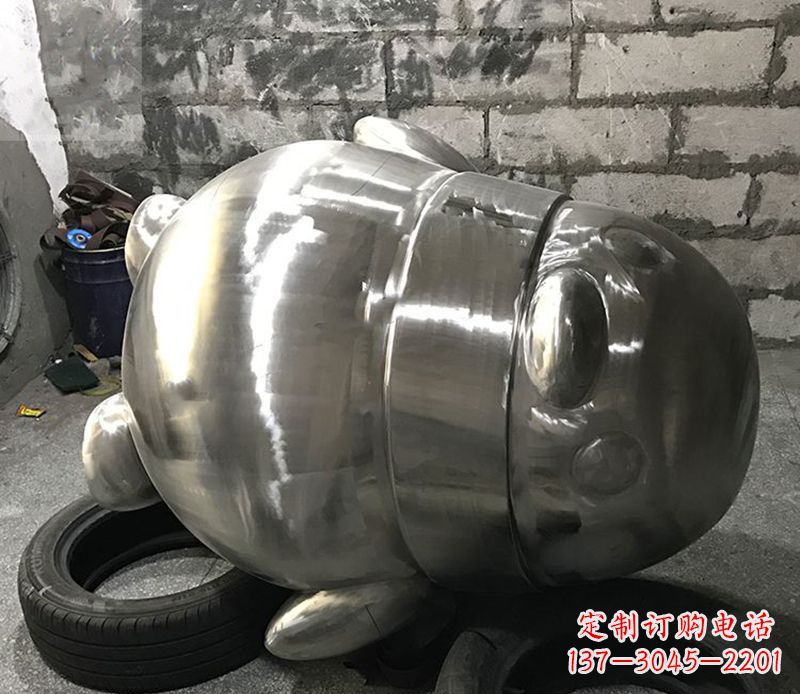 福建户外企鹅雕塑,古典艺术精细工艺美化空间