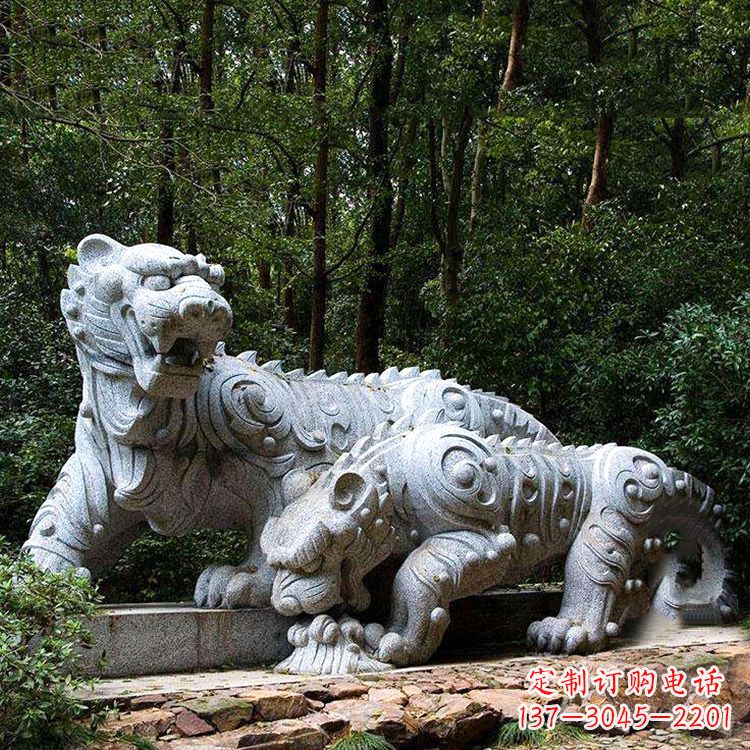 福建花岗岩老虎雕塑是中领雕塑定制厂家专门为客…
