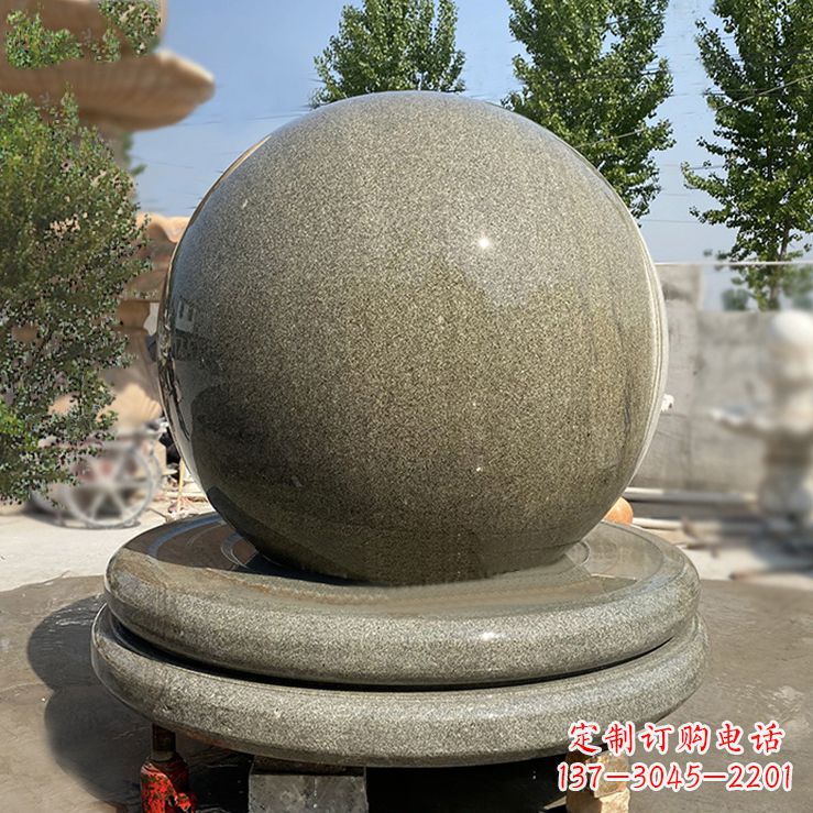 福建中领雕塑的花岗岩风水球雕塑是一种独特而优…