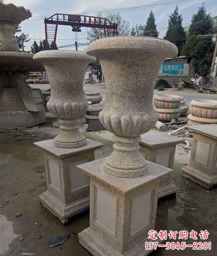 福建花岗岩欧式花钵花盆雕塑