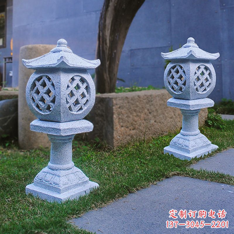 福建花岗岩石灯笼雕塑——点缀家园,照亮晚宴