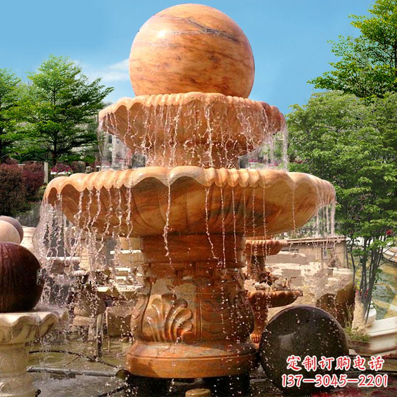福建花岗岩石雕塑风水球,汇聚优雅与高贵