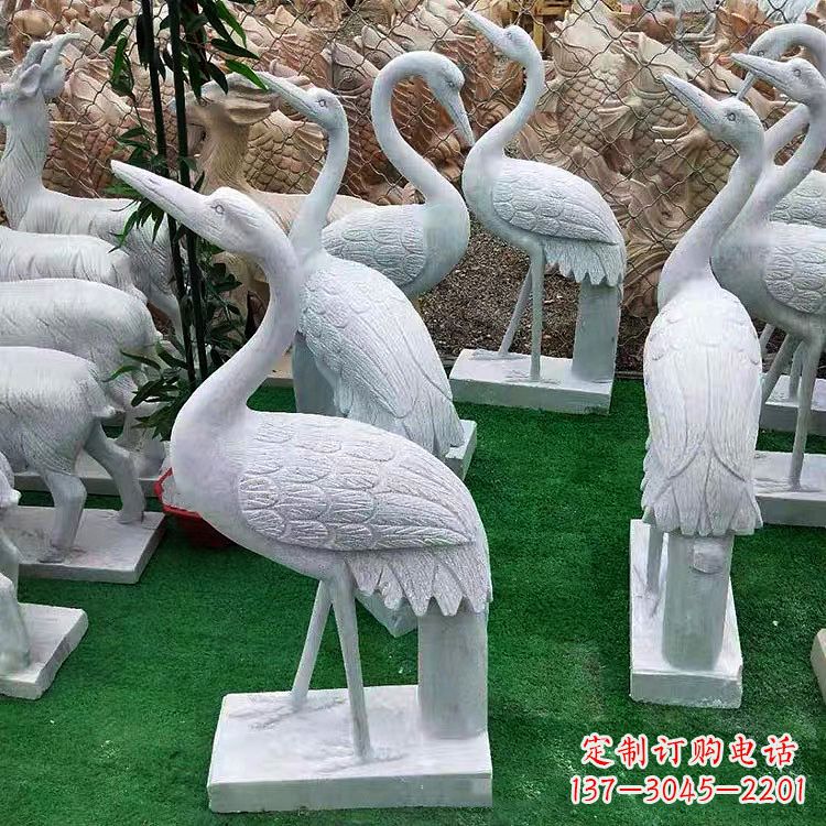 福建花岗岩仙鹤雕塑,给您的家增添浓浓的古典风情