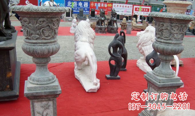 福建花盆公园景观石雕