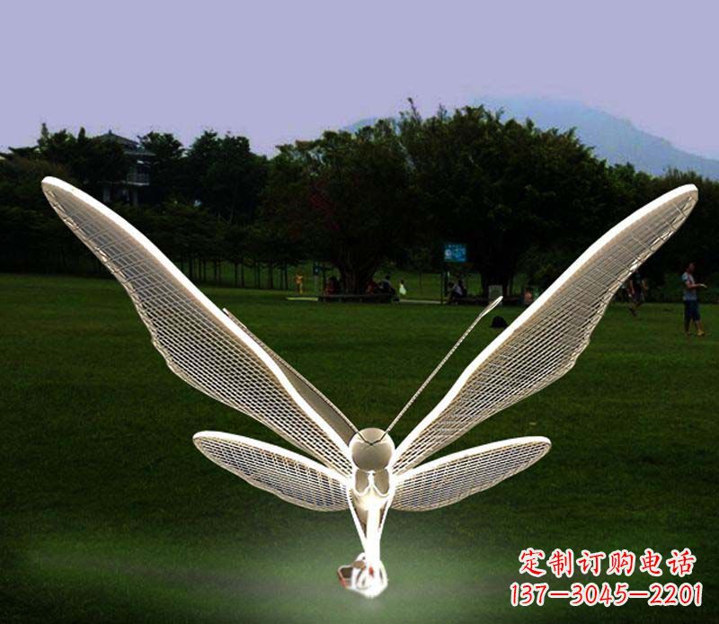 福建花园不锈钢装饰蝴蝶雕塑