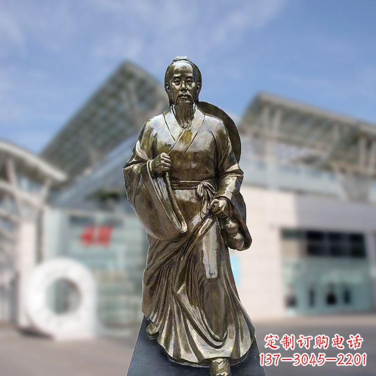 福建华佗仿铜雕塑,雕刻技艺精湛