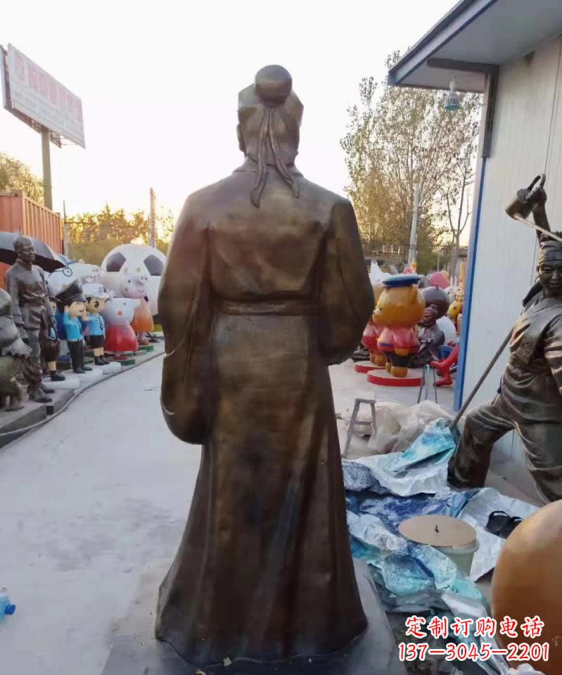 福建精美雕塑永流传——华佗名医铜雕(定制)
