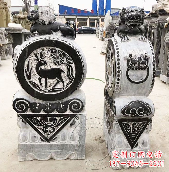 福建品质卓越的黄山石雕门墩石