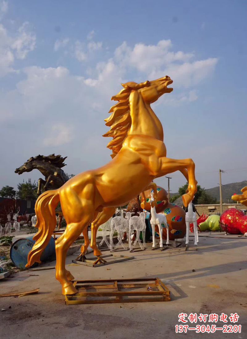 福建黄铜奔马雕塑