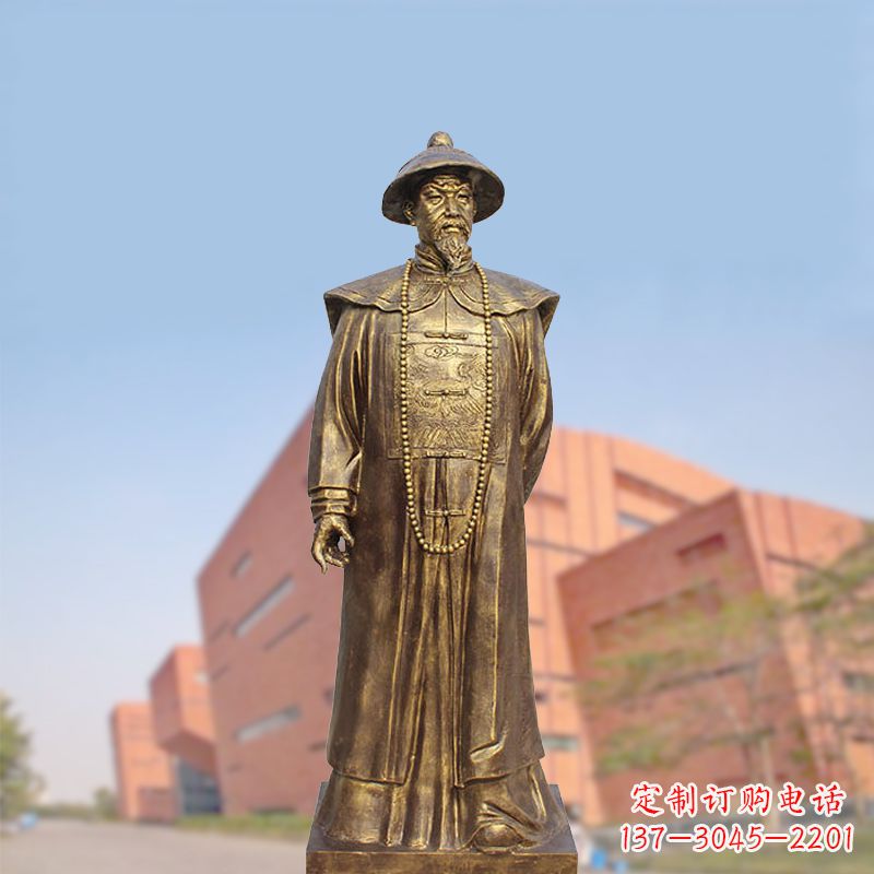 福建黄铜曾国藩铸铜雕像-学校校园历史文化名人著名民族英雄人物雕塑