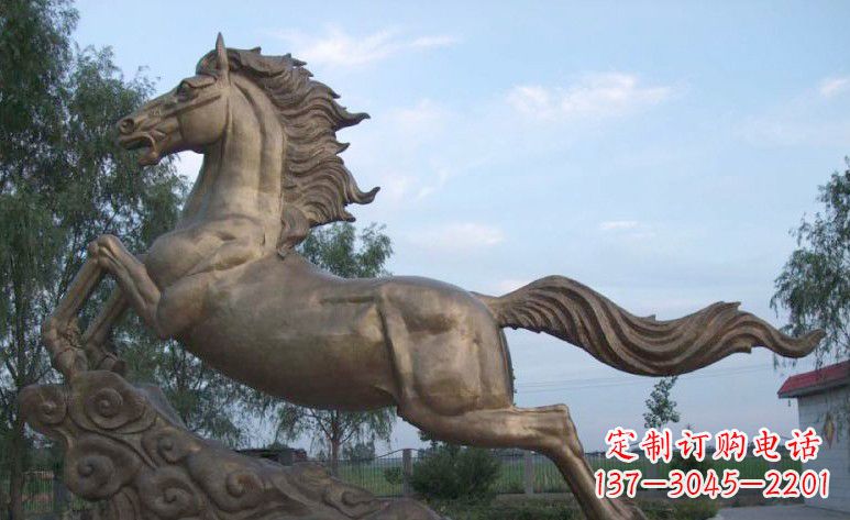 福建完美雕刻的黄铜马雕塑