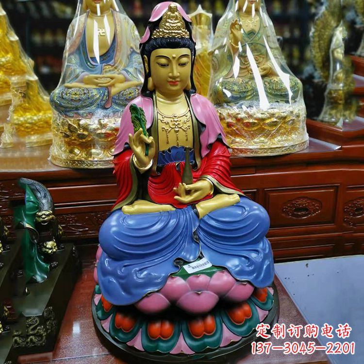 福建黄铜观音雕像,让您的家居增添神秘感