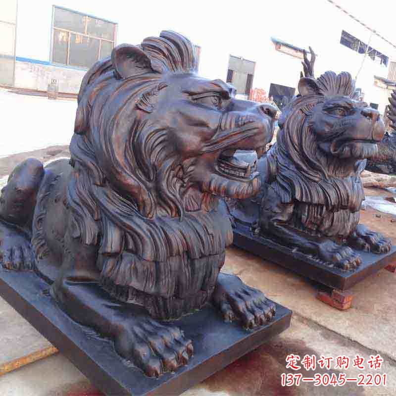 福建中领雕塑打造精致的狮子雕塑