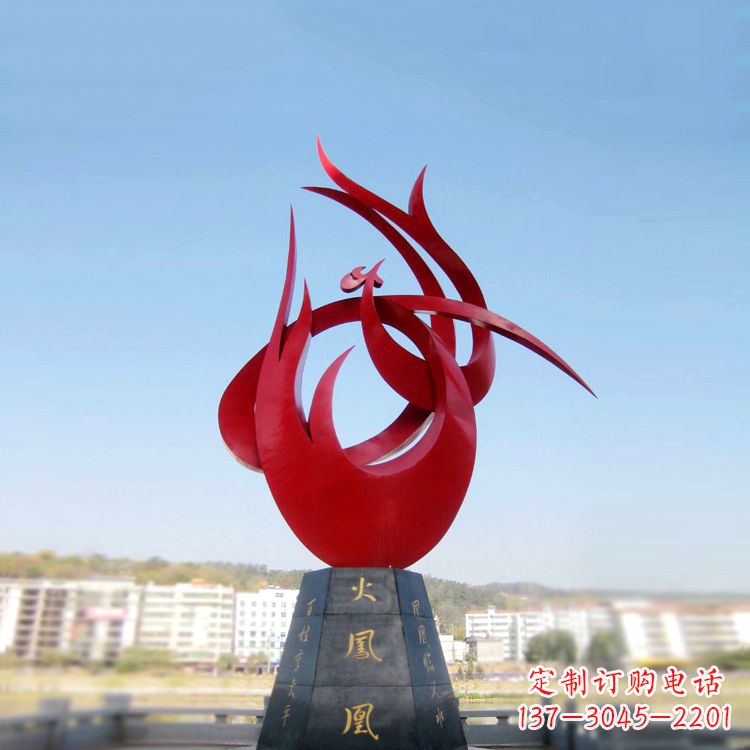 福建火凤凰不锈钢雕塑,凝聚精致,传递闪耀