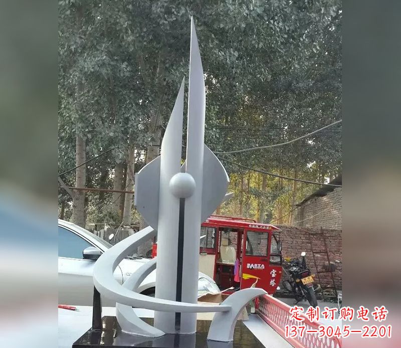 福建火箭剪纸雕塑不锈钢