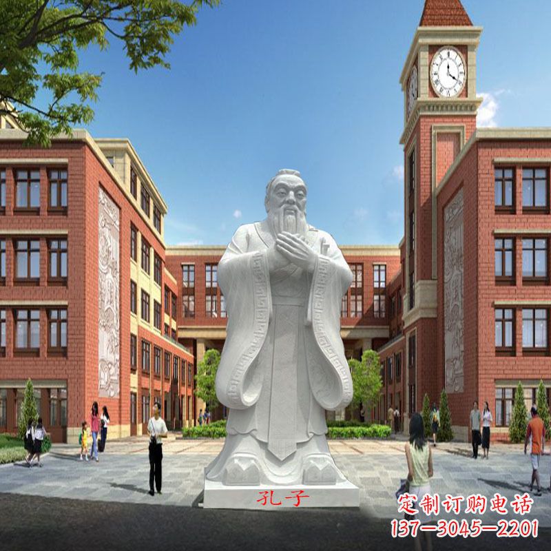 福建高雅&别致的胶州东湖孔子雕像,精美之作
