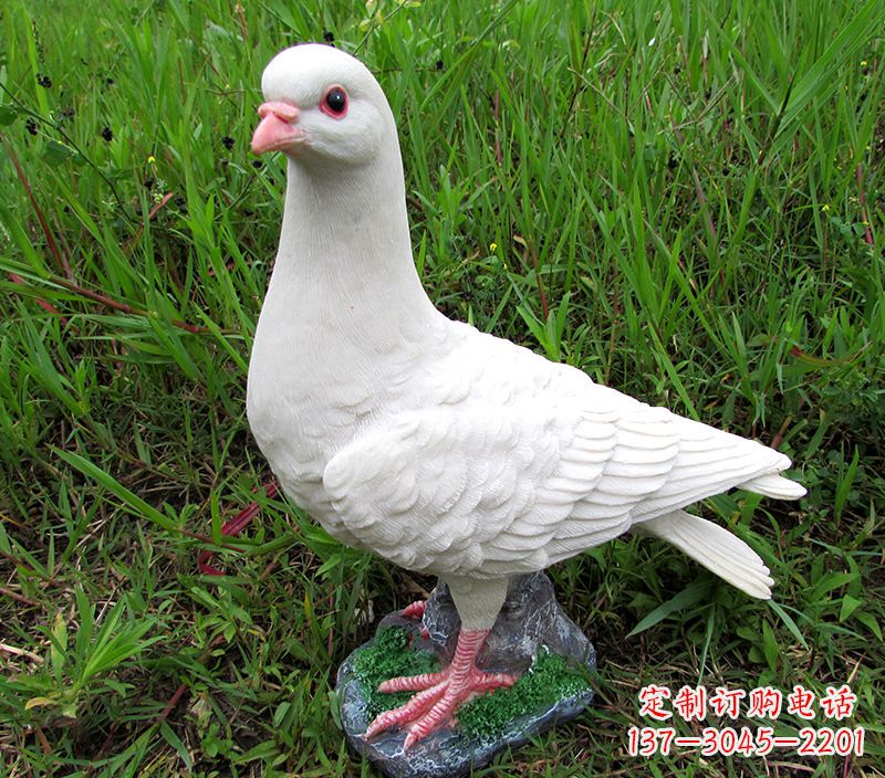 福建角斗士广场鸽子雕塑,象征勇气和坚毅