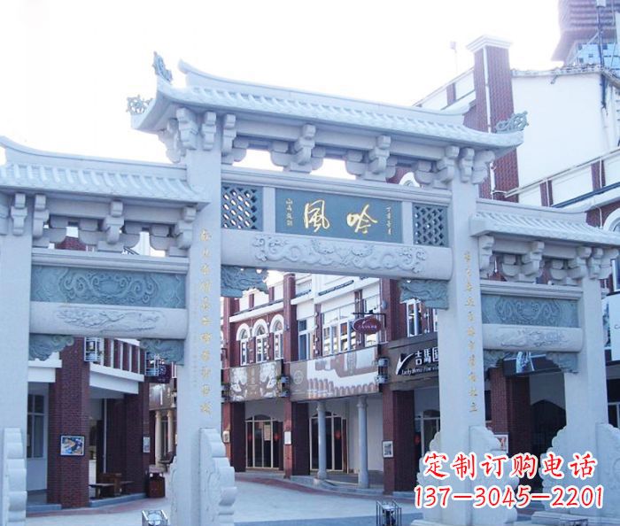 福建唯美传神的石雕牌坊