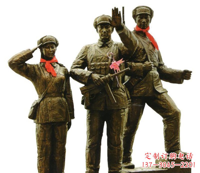 福建勇士战士雕塑,感受立于战场的英勇豪迈