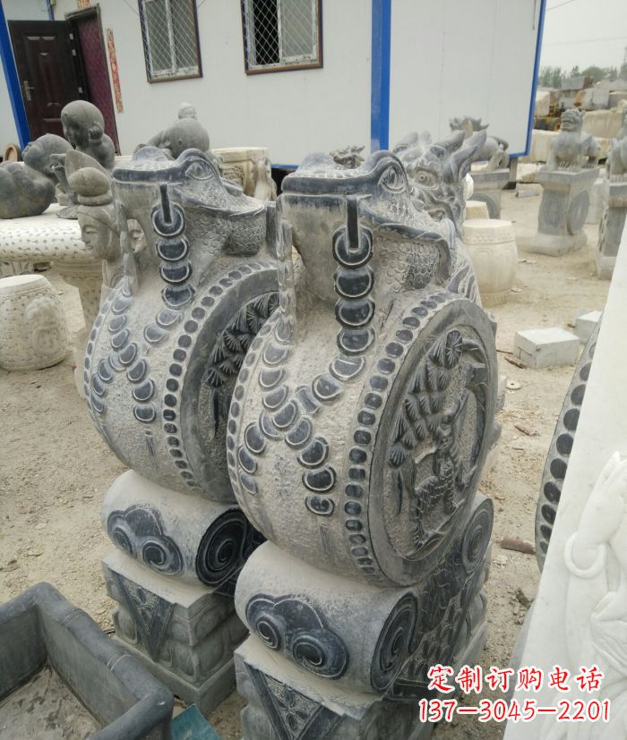 福建古韵深远,金蟾抱鼓石仿古门墩雕塑