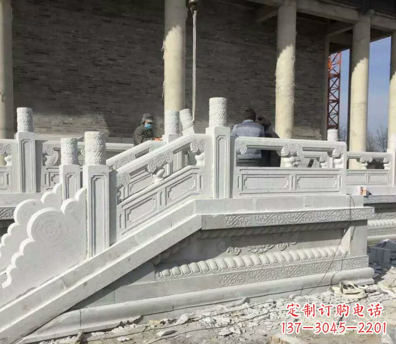 福建超凡精美的大理石栏板雕塑