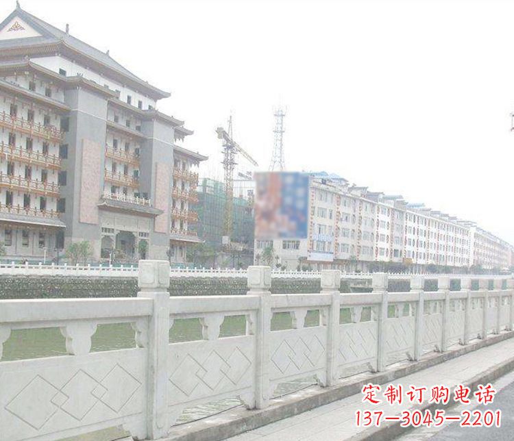 福建流光溢彩的大理石栏板石雕