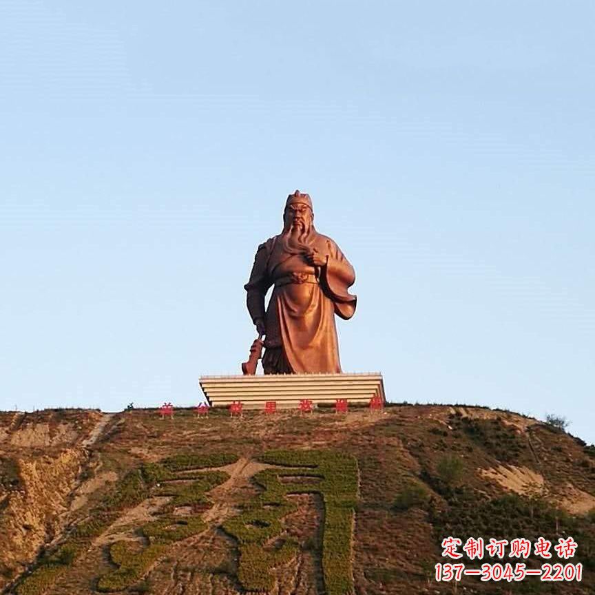 福建中领雕塑精心打造的历史名将关公雕像